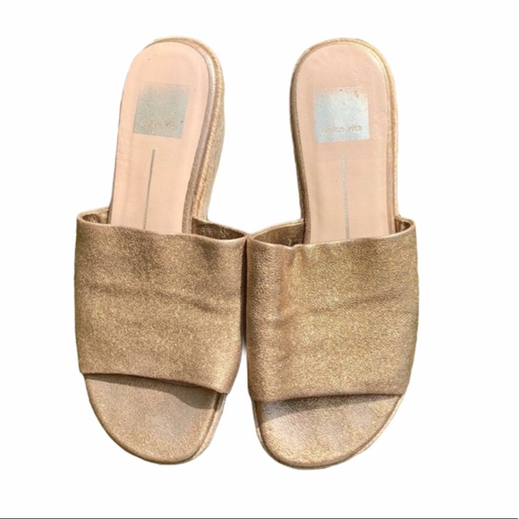 Dolce Vita Shoes - Dolce Vita Platform Espadrille Wedge Sandal Gold